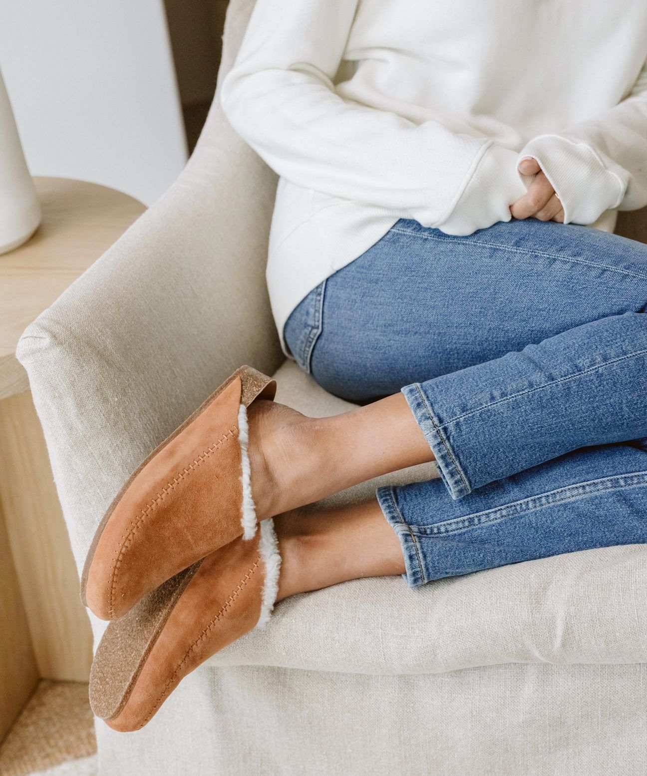 Shearling-Lined Moc Clog | Jenni Kayne