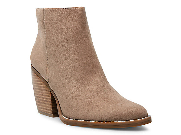 Madden Girl Klick Bootie - Women's - Beige Faux Suede | DSW