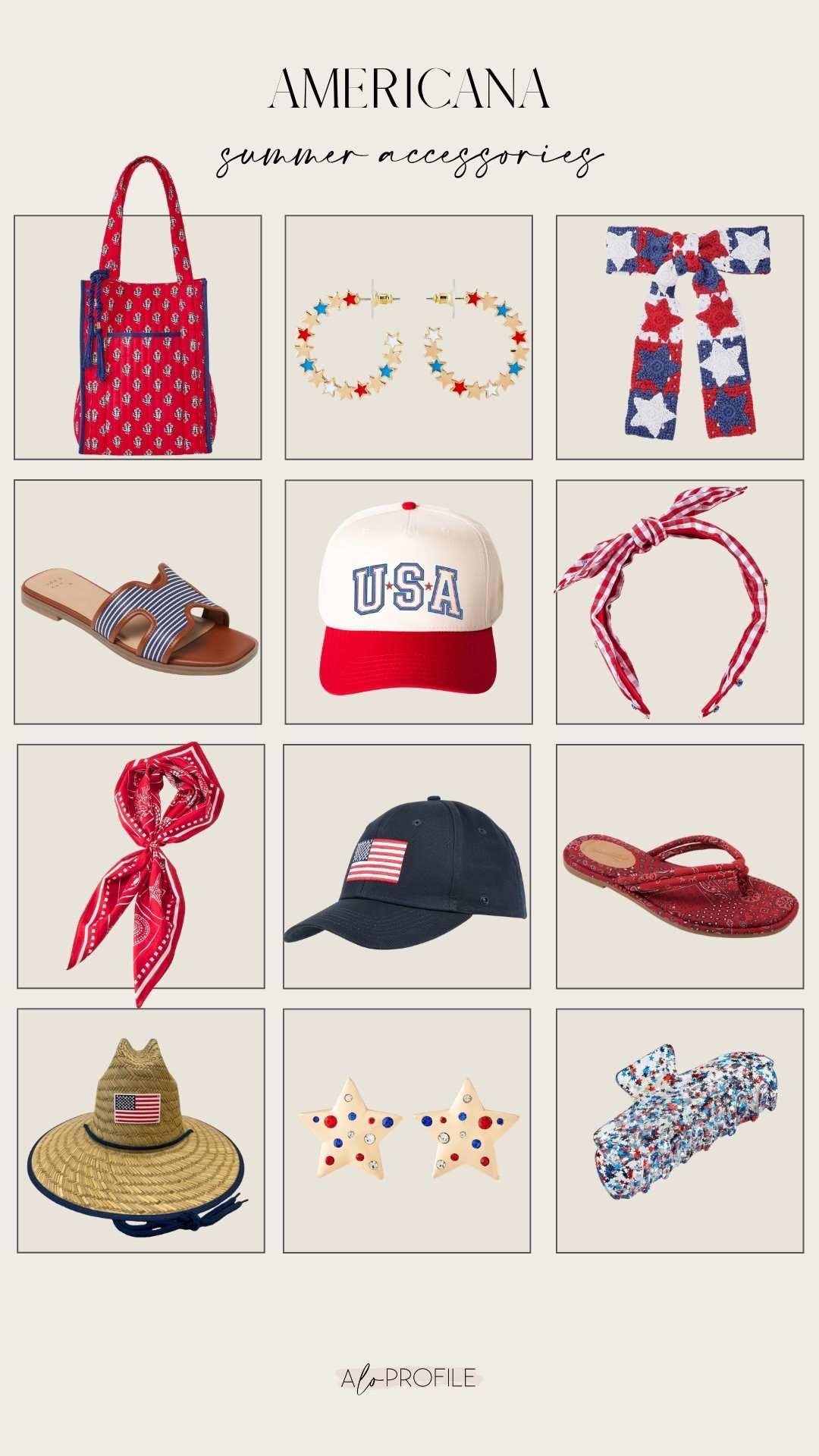 Americana Summer Accessories 💙🇺🇸🍓⭐️