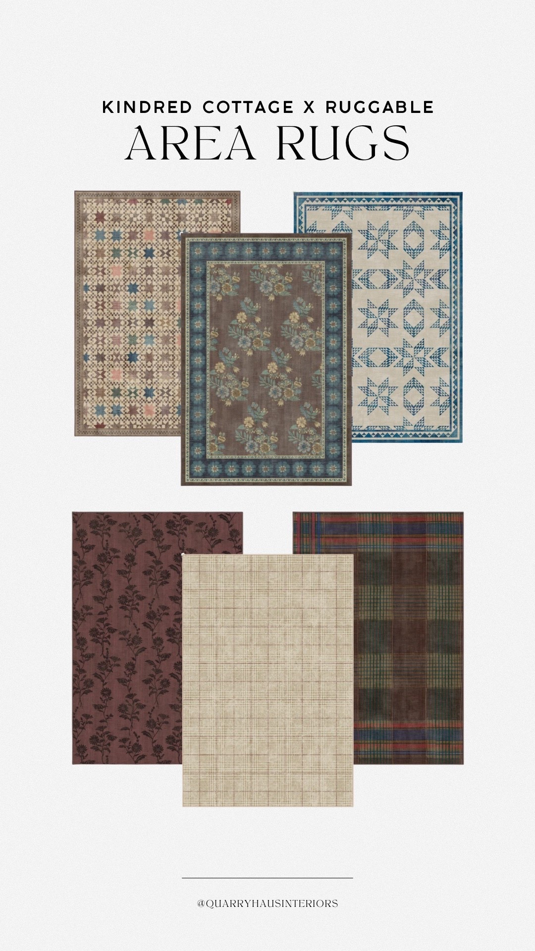 Some of my favorite area rugs from the new Ruggable x Kindred Cottage collection! More color options available - and all are washable! 🙌🏼

#LTKHome #LTKKids #LTKBaby