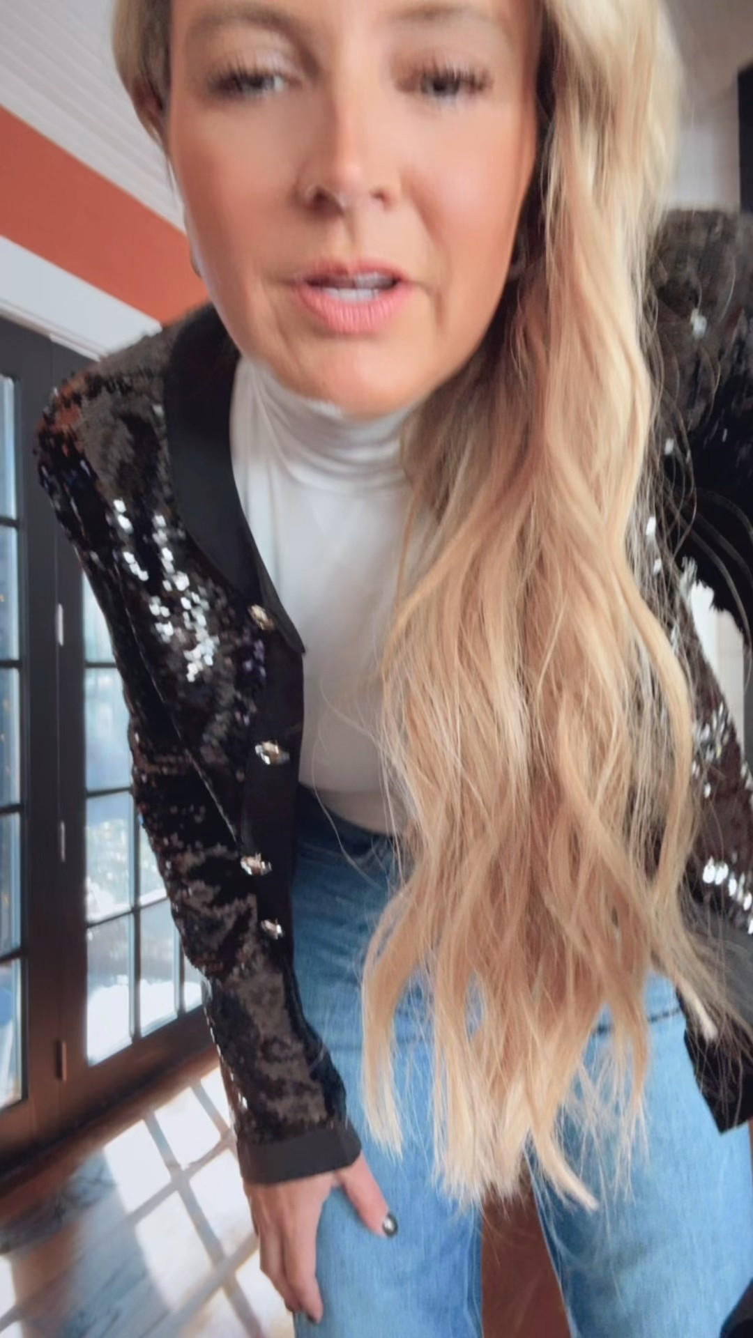 Cutest sequin sweater and holiday outfit perfection!! Wearing an XS and cute jeans in size 24.

#LTKSeasonal #LTKHoliday #LTKStyleTip