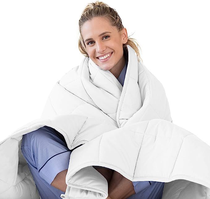 Luna Adult Weighted Blanket - Individual Use - 20 Lbs - 60x80 - Queen Size Bed - 100% Oeko-Tex Co... | Amazon (US)