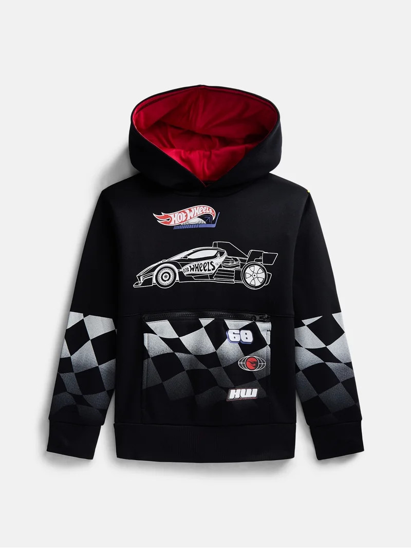 Hot Wheels Boys Fleece Hoodie, Sizes 4-18 | Walmart (US)