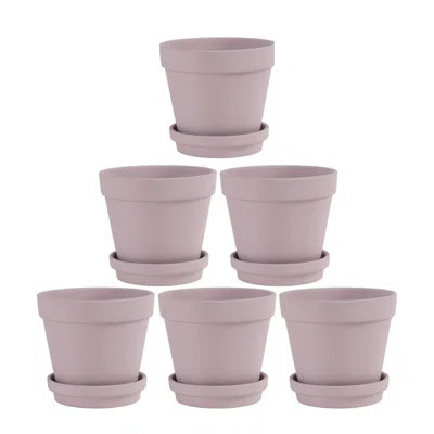 Terracotta Planter with Tray - 6 Pack | Wayfair North America