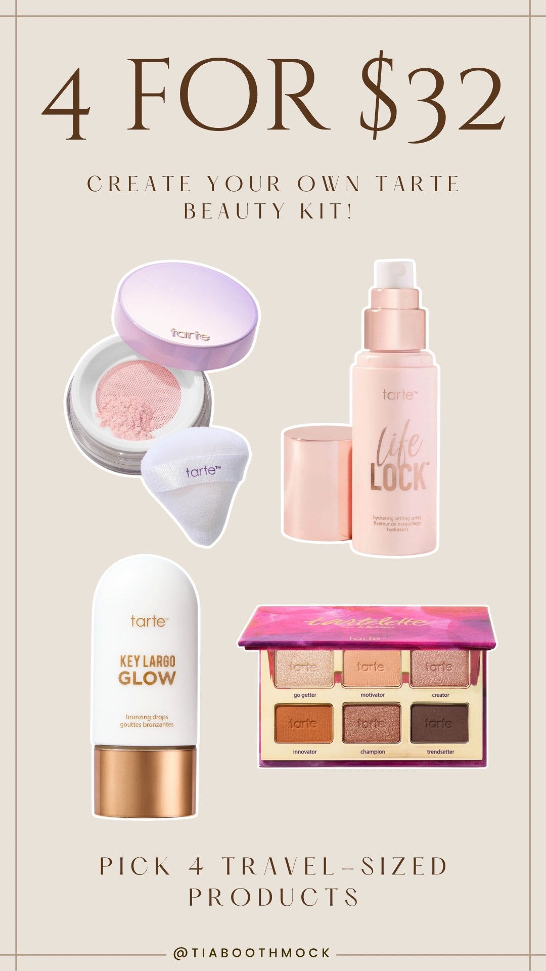 These are the top 4 @Tarte products that I love keeping travel sized in my makeup bag! #tartepartner 

#LTKTravel #LTKBeauty #LTKgrwm