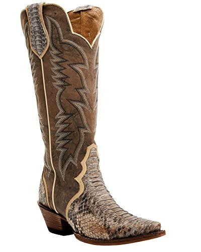 Idyllwind Women's Triad Exotic Python Western Boot Snip Toe - BEIWSP22L3 11 M US Brown | Amazon (US)