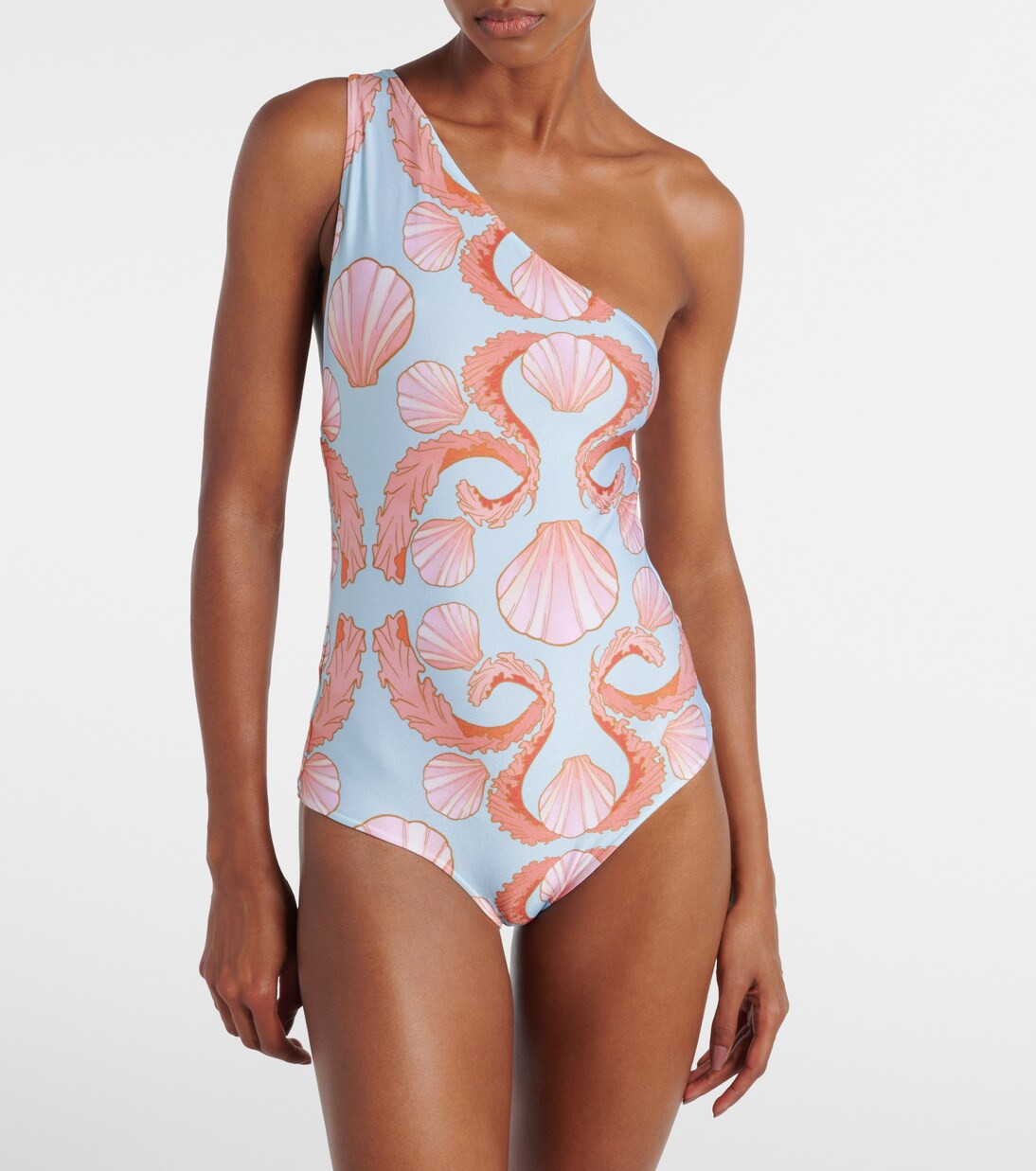 Seashell one-shoulder swimsuit | Mytheresa (US/CA)