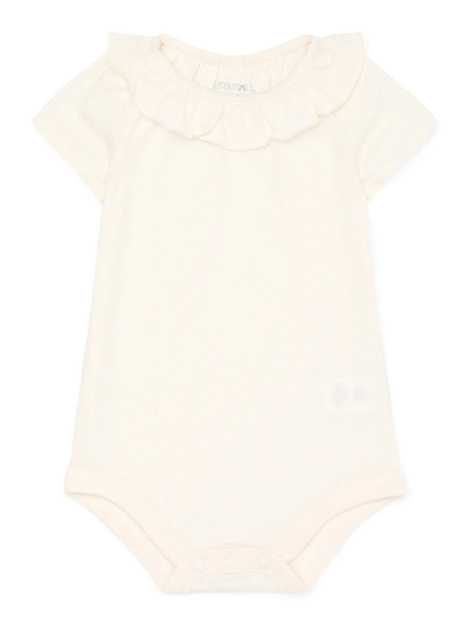 Garanimals Baby Girl Ruffle Collar Pointelle Bodysuit, Sizes 0-24 Months | Walmart (US)