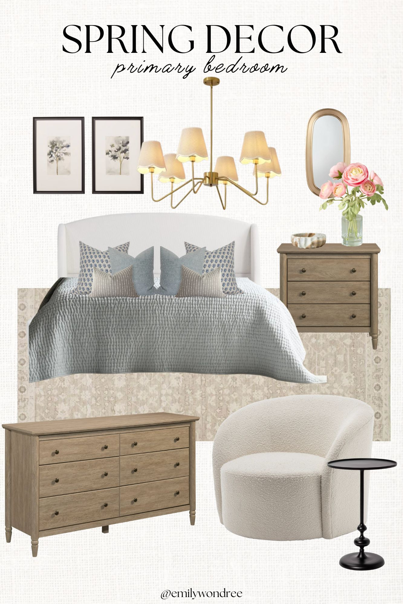 Spring Decor: Primary Bedroom Moodboard #springdecor #primarybedroom #interiordesign #homedecor 

 #LTKSeasonal #LTKHome
