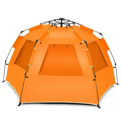 UPF 50+ 3-Person Fiberglass Pop Up Beach Tent Sun Shelter | Wayfair North America