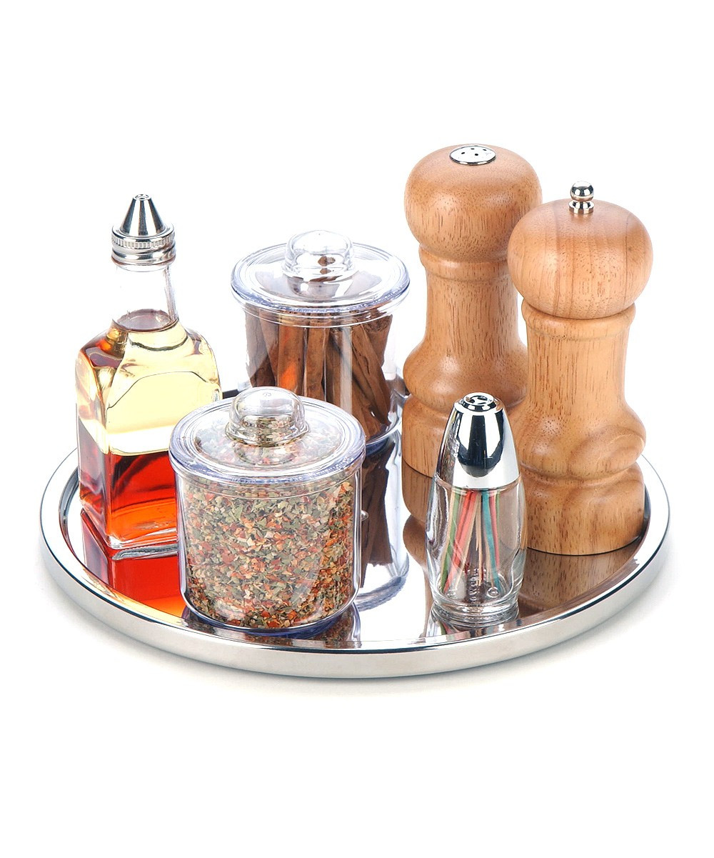 Dial Turntables stainless - Stainless Steel Lazy Susan | Zulily