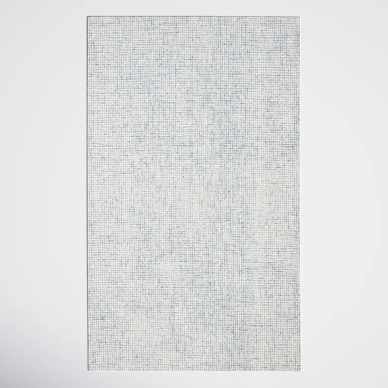 Rowe Handmade Tufted Ivory / Blue Rug | Wayfair North America