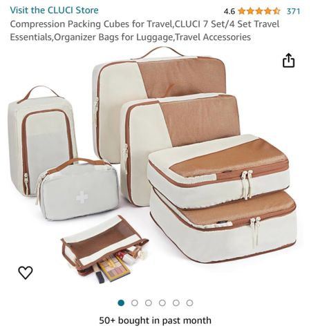 UP TO 20% OFF!!Compression Packing Cubes for Travel, CLUCI 7 Set/4 Set Travel Essentials
Discount: 20%code
Code:20HIT3P5
Original Price:$19.99-24.99
Deal  Price: $15.99-19.99
Start Date: May 20, 2024, 00:01  PDT
End Date： May 26, 2024, 23:59  PDT
https://www.amazon.com/promocode/A241HHIT7JVWIN