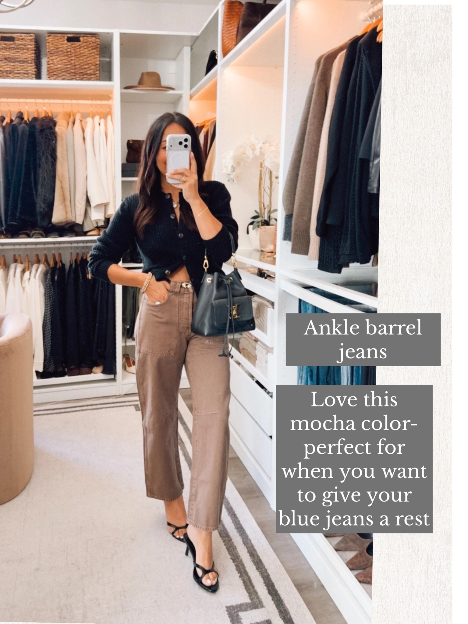 I sized down in jeans. But you could do your true size for a more relaxed fit 
Cardigan TTS

#LTKootd #LTKOver40