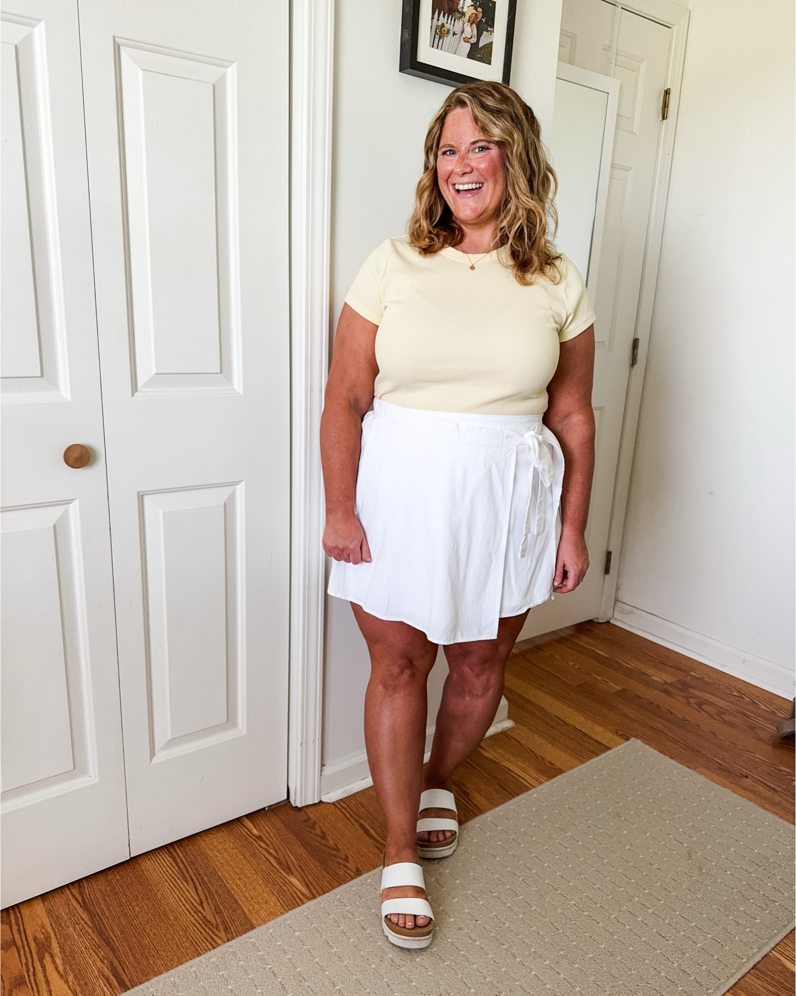 Lots of summer midsize outfit ideas!  

Wearing an xL in most.  Some exceptions:
Striped tank & white tank - large
Denim shorts - 33 (size up)
Flowy navy blue shorts (xxl - I sized up but you could do tts)
Gauze shirt - large 

#LTKMidsize #LTKSeasonal #LTKFindsUnder50