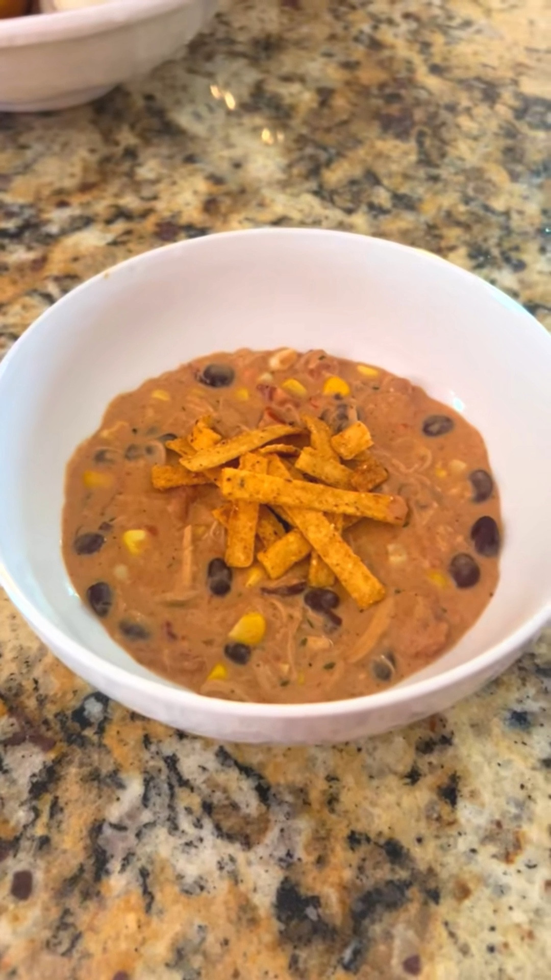 Chicken Tortilla Soup that is toddler approved & easy to make 👩🏼‍🍳🥘
•
I used: 1 lb. chicken, 1 mild taco seasoning pack, 1 ranch seasoning pack, 1 cup beef broth, 1 can black beans, 1 can mild rotel, 2 ears of corn, and 8 oz. of cream cheese
•
#recipe #soup #souprecipes #dinnerrecipes #fallrecipes #soupseason #toddlerrecipes #onepotrecipes

#LTKSeasonal #LTKFamily #LTKFallSale