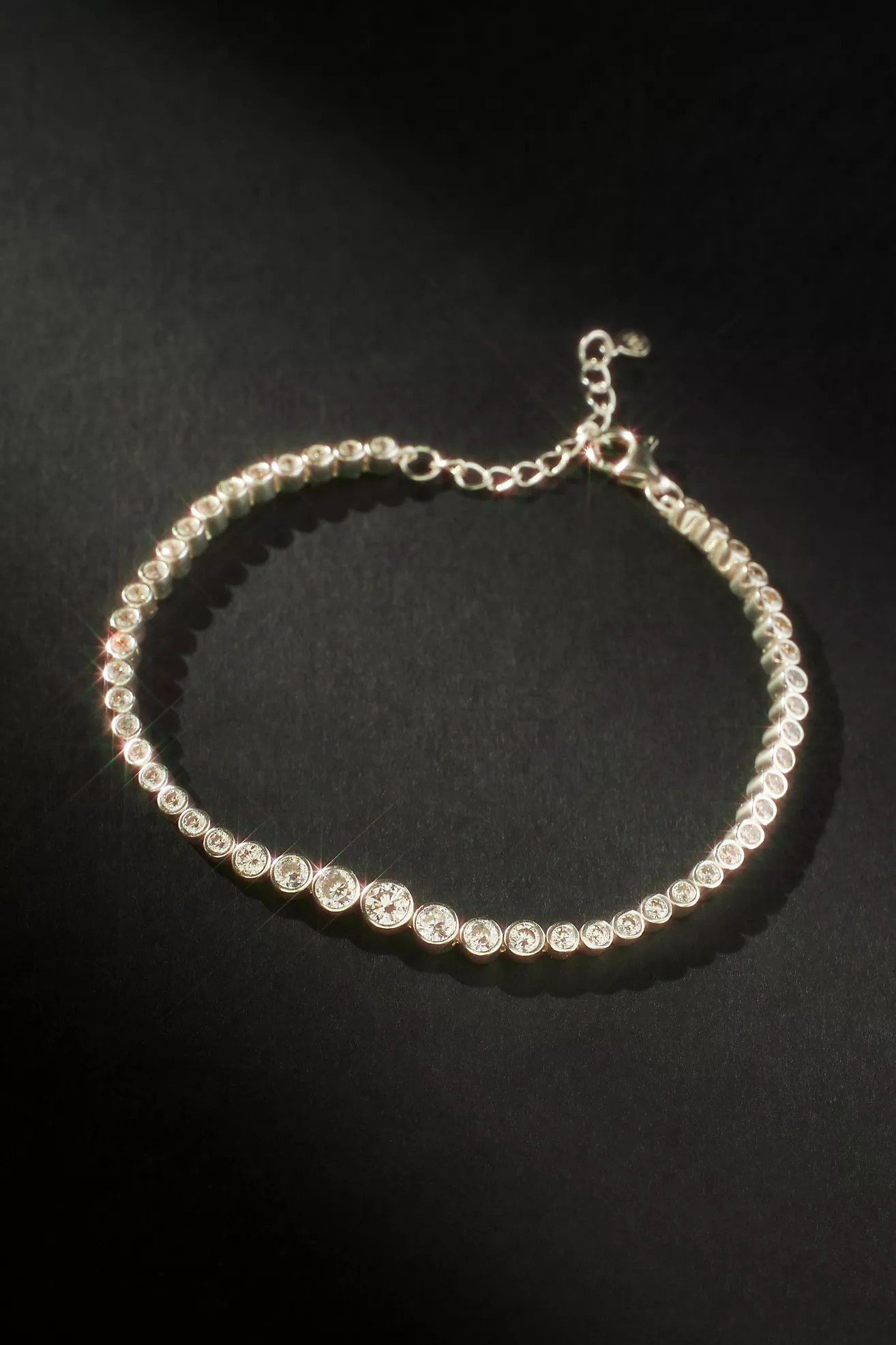 14k Gold Bezel Tennis Bracelet | Anthropologie (US)