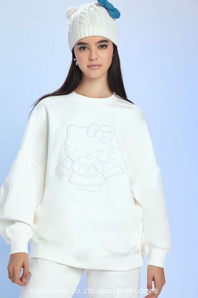Angel Hello Kitty Embroidered Pullover | Forever 21 | Forever 21 (US)