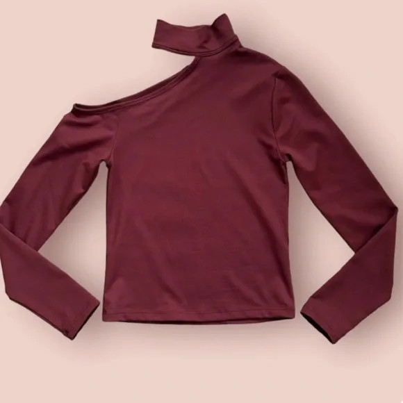 Abercrombie Asymmetrical Cutout Top Long Sleeve | Poshmark