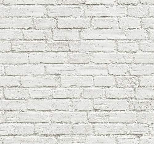 NextWall Vintage Whitewashed Brick Peel and Stick Wallpaper | Amazon (US)