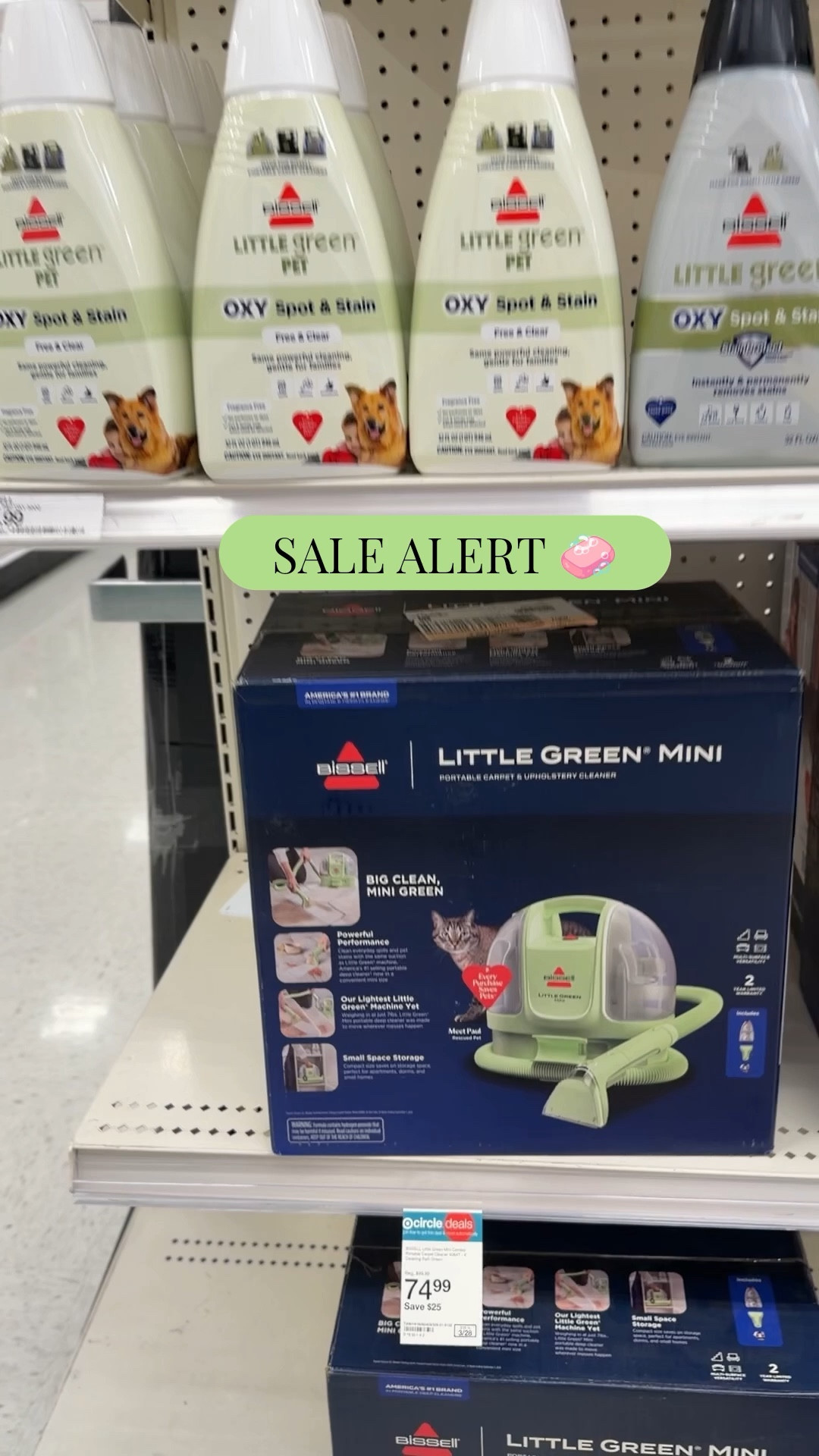 Little green mini on sale for $74.99 🌿 at Target! I love mine—perfect for spring cleaning and tackling upholstery and carpet! 

#LTKHome #LTKSaleAlert