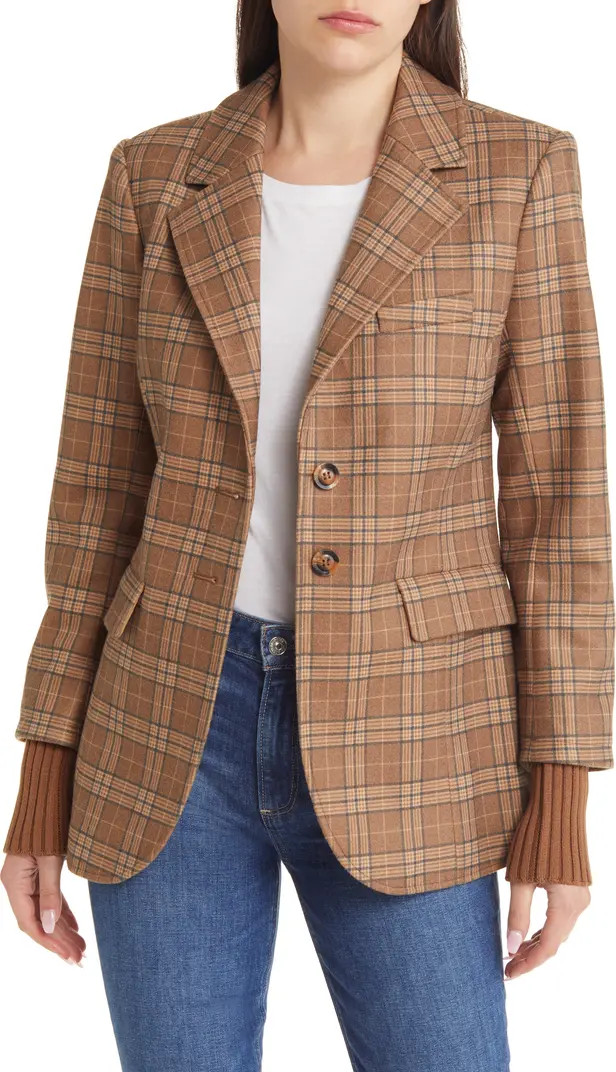 The City Plaid Layered Blazer | Nordstrom