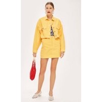 Womens Petite Yellow Denim Skirt - Yellow, Yellow | Topshop UK