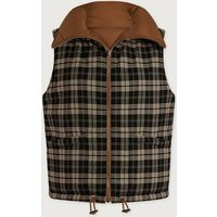 Miya Reversible Gilet | Varley US, Golden Bronze/ Navy Check / XS | Varley US