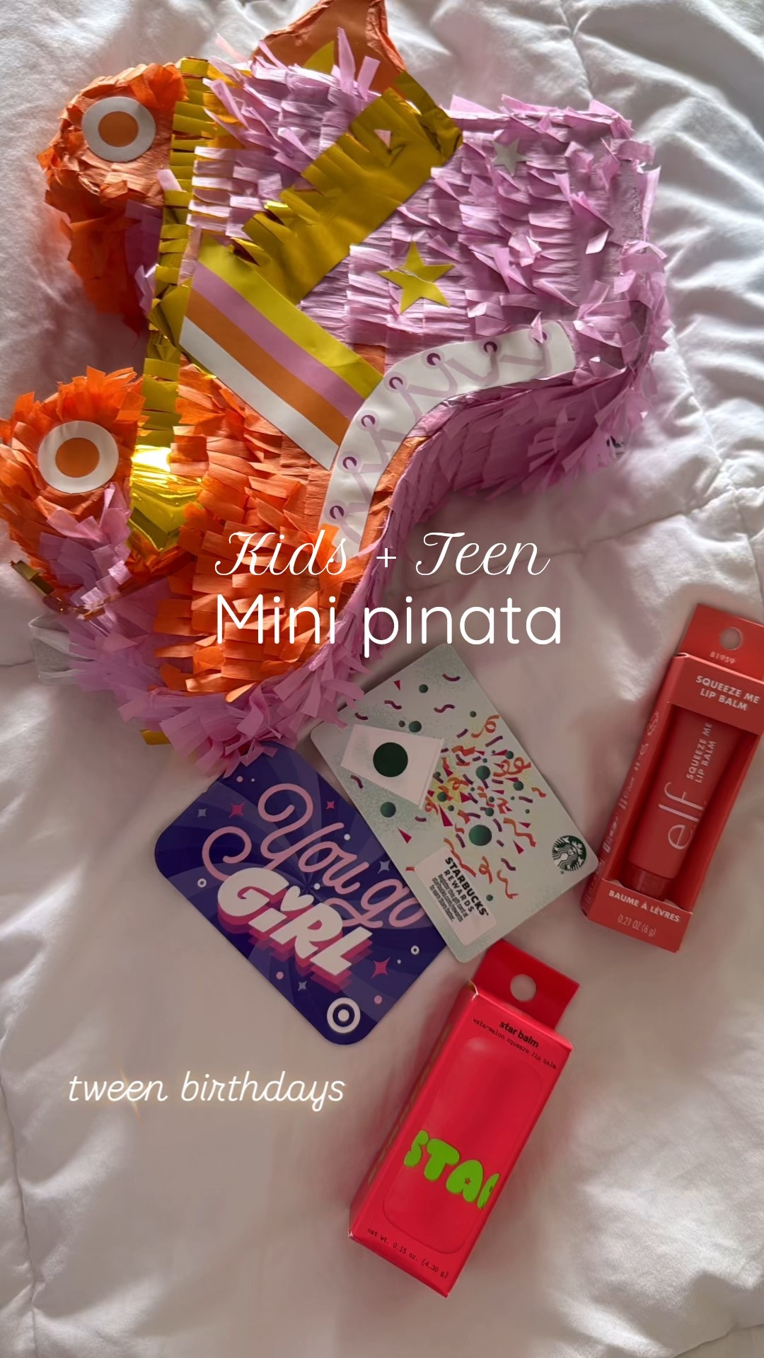 Upgrade your gifting with this $3 mini piñata! Add candy, lip glosses, makeup, gift cards + more for your next birthday party! Perfect for kids, tween and teens. 

#LTKFindsUnder50 #LTKBeauty #LTKKids