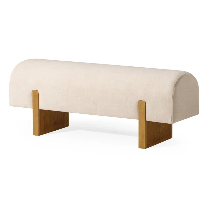 Maven Lane Juno Modern Upholstered Wooden Bench | Wayfair North America