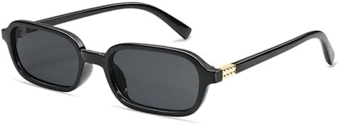 Retro Rectangular Sunglasses for Women Vintage Fashion Trendy Funny Small 90s Square Sunnies 2025... | Amazon (US)