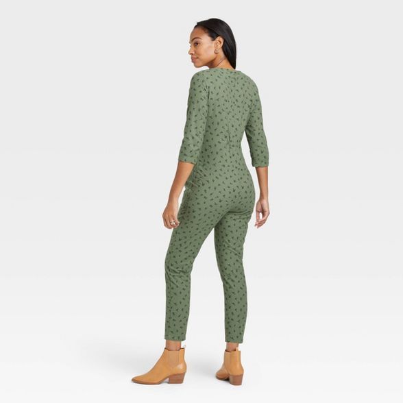 The Nines by HATCH™ 3/4 Sleeve Button-Front Maternity Jumpsuit | Target