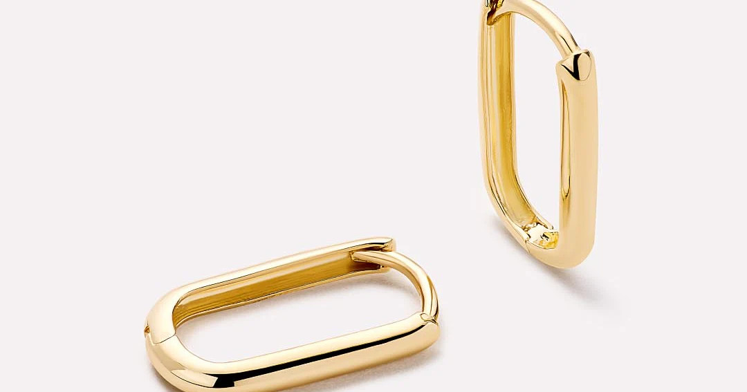 Gold Oval Hoops | Ana Luisa