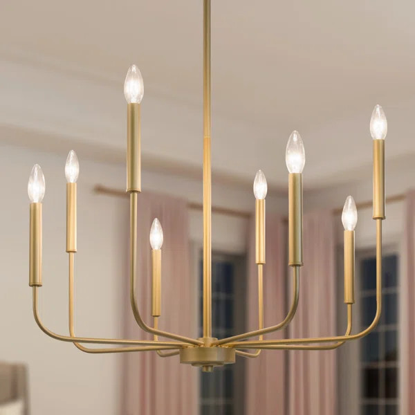 Lafferty 8 - Light Candle Style Chandelier | Wayfair Professional