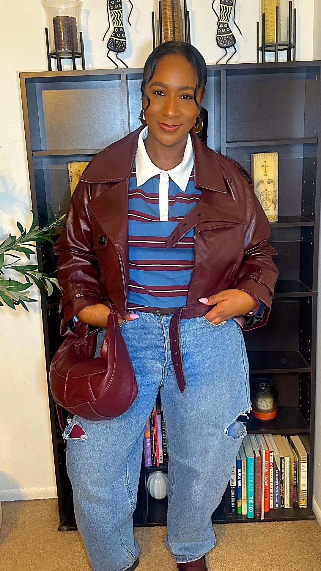 Casual Outfit Check! Had to run a few errands and was DYING to wear this rugby & jacket combo! 🥰  #CasualCutie #ErrandFit #Loafers #Rugby #AffordableFashionFinds

#LTKootd #LTKMidsize #LTKOver40