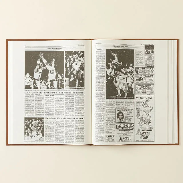 Personalized NBA Basketball History Book | UncommonGoods