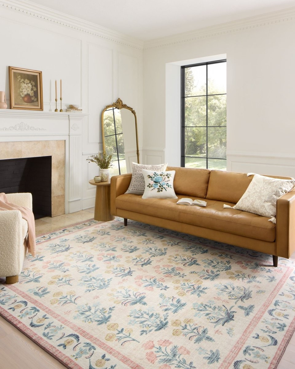 Eden feat. CloudPile (TM) - Mughal Rose (EDE-01) Area Rug | Rugs Direct