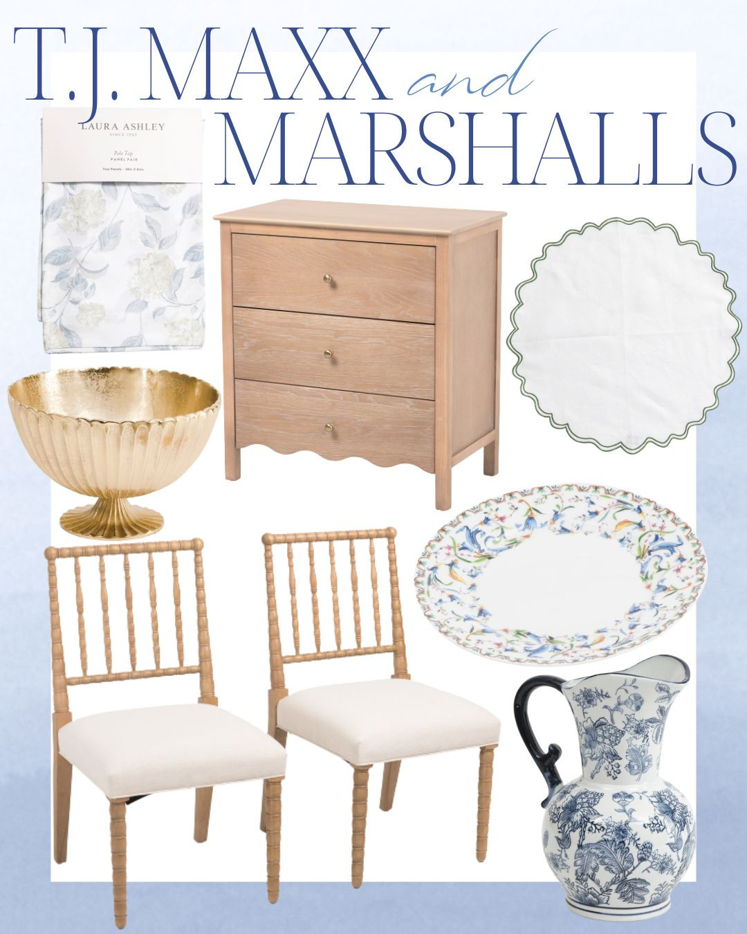 living room | bathroom | bedroom | home decor | home refresh | bedding | nursery | classic home | traditional home | blue and white | furniture | coffee table | southern home | coastal home | grandmillennial home | scalloped | woven | rattan | classic style | preppy style | grandmillennial decor | blue and white decor | classic home decor | traditional home | bedroom decor | bedroom furniture | dresser | blue chair | brass lamp | floor mirror | euro pillow | white bed | linen duvet | side table | rug | glassware | cups | plates | hosting | kitchen spring | sale picks | outdoor furniture | porch | beach | Lillian August | Karma Home | Ballard Designs 

 #LTKHome