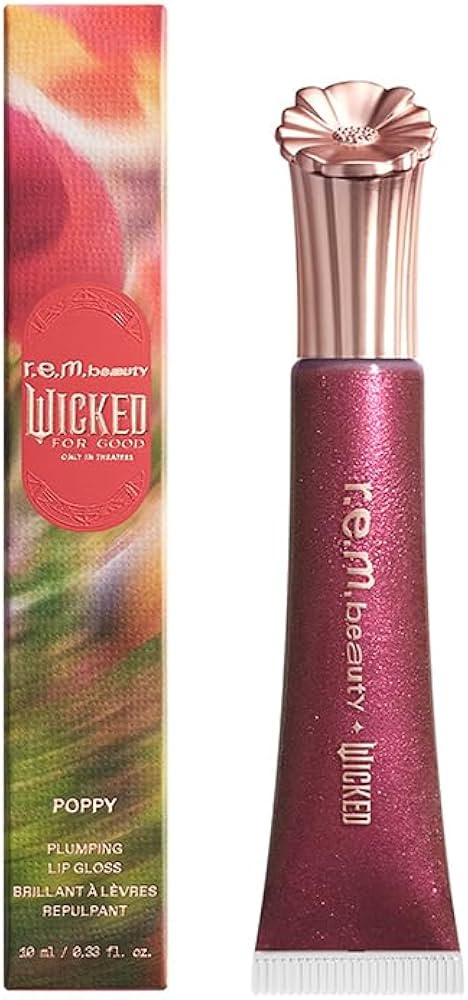 r.e.m. beauty Wicked: For Good | Poppy Plumping Lip Gloss | Instant Plumping Effect for Hydrated,... | Amazon (US)