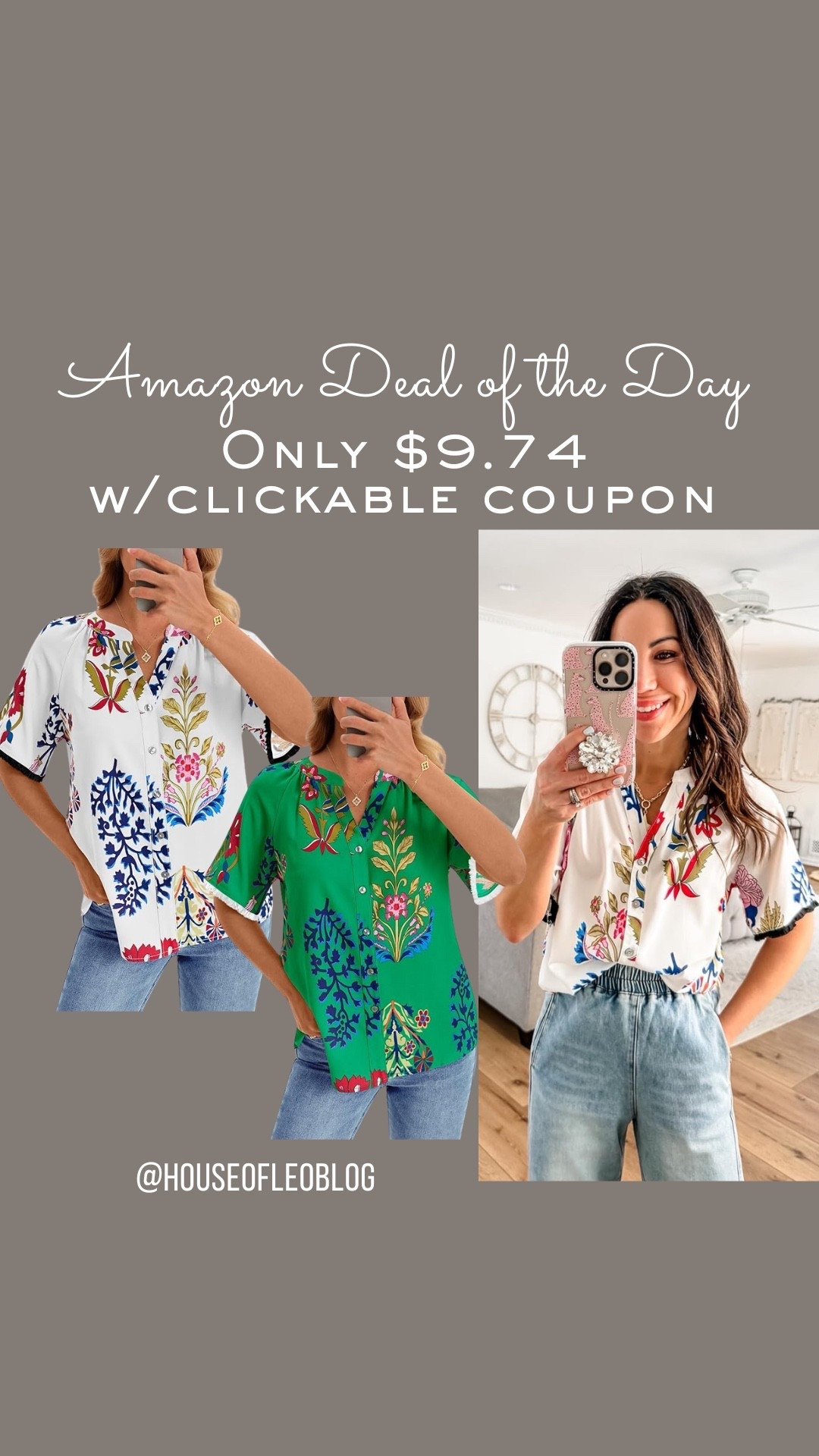 Wearing a small floral blouse. Amazon deals, Amazon fashion. THML inspired.

#LTKSaleAlert #LTKOver40