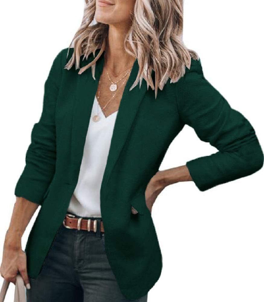 Cicy Bell Womens Casual Blazers Open Front Long Sleeve Work Office Jackets Blazer | Amazon (US)