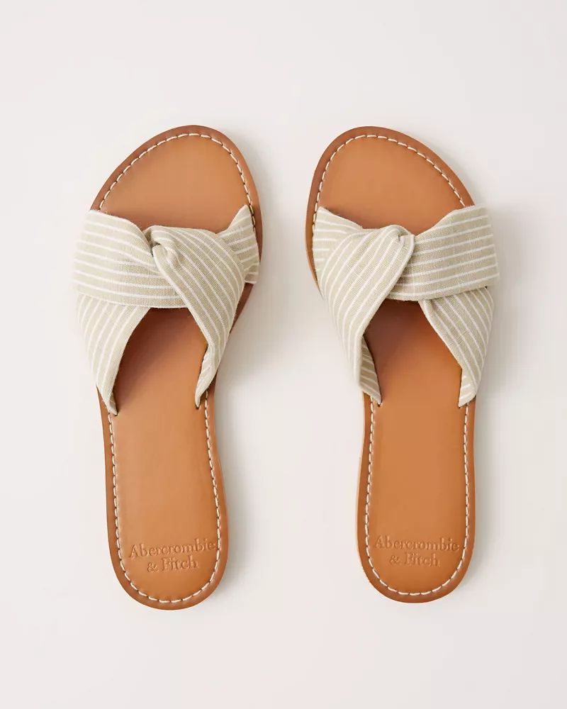 Twist Strap Slides | Abercrombie & Fitch US & UK