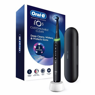Oral-B iO5 Electric Toothbrush with Timer Multiple Brush Modes and Brush Head - Black | Target