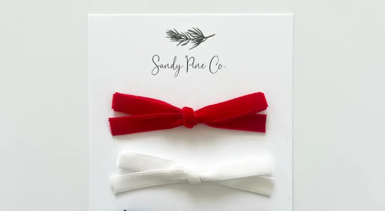 Red & White Petite Velvet Set - Etsy | Etsy (Global)