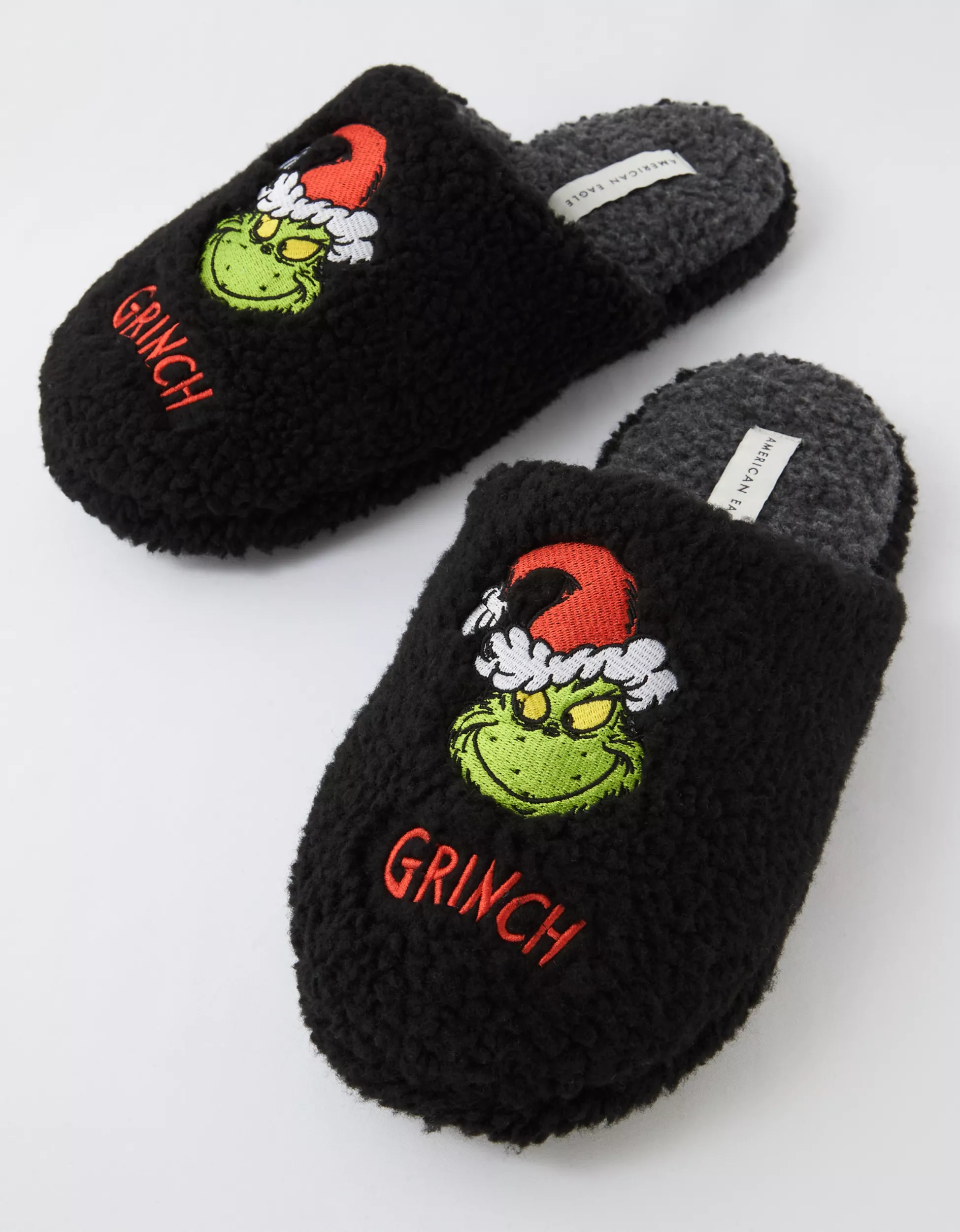 AE Grinch Fleece Slipper | American Eagle Outfitters (US & CA)