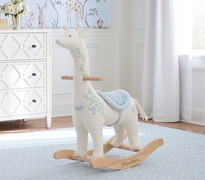 AERIN Giraffe Plush Nursery Rocker | Pottery Barn Kids