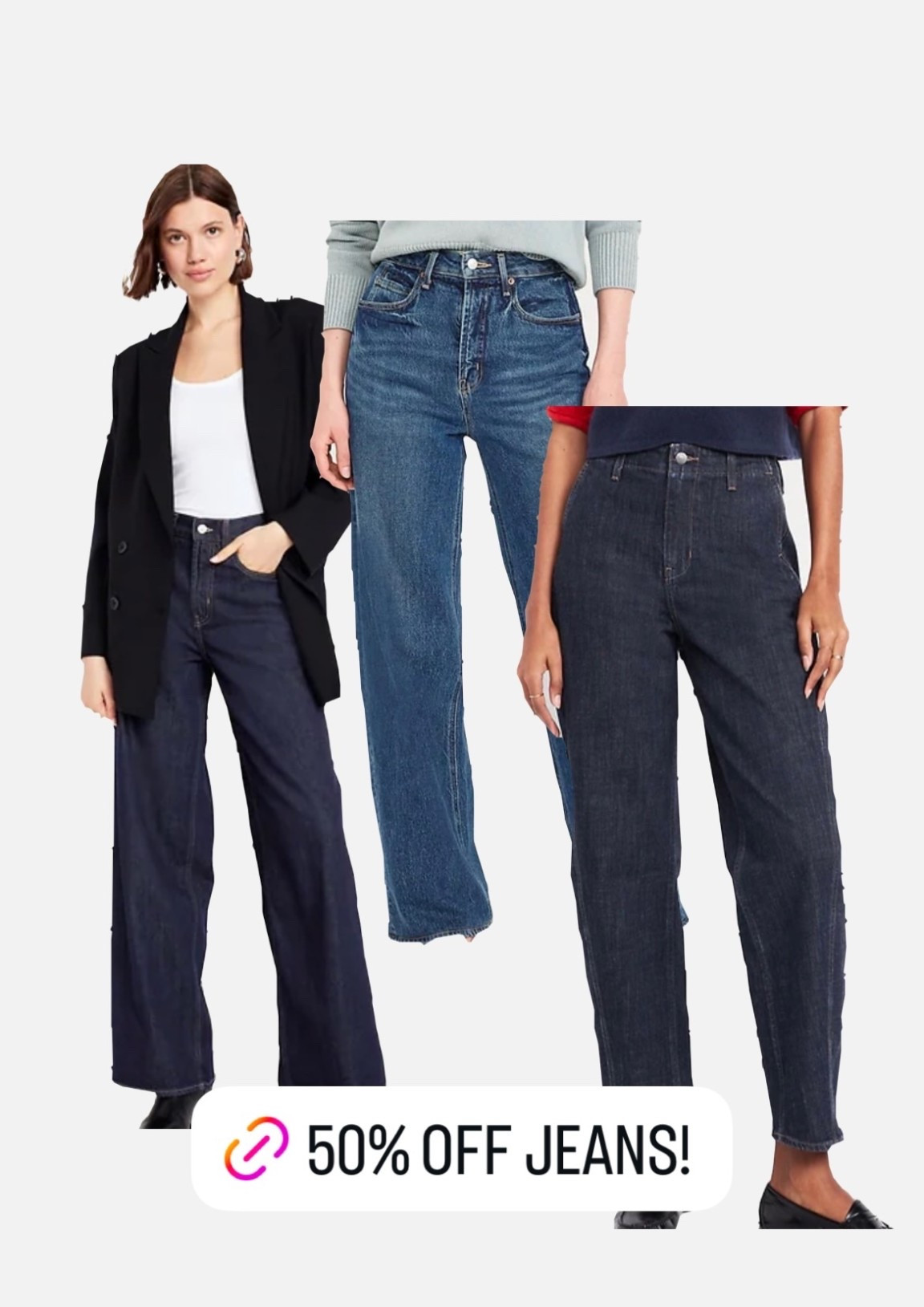 50% off jeans for the family from Old Navy! Ends December 27.

#LTKjeans #LTKcanada