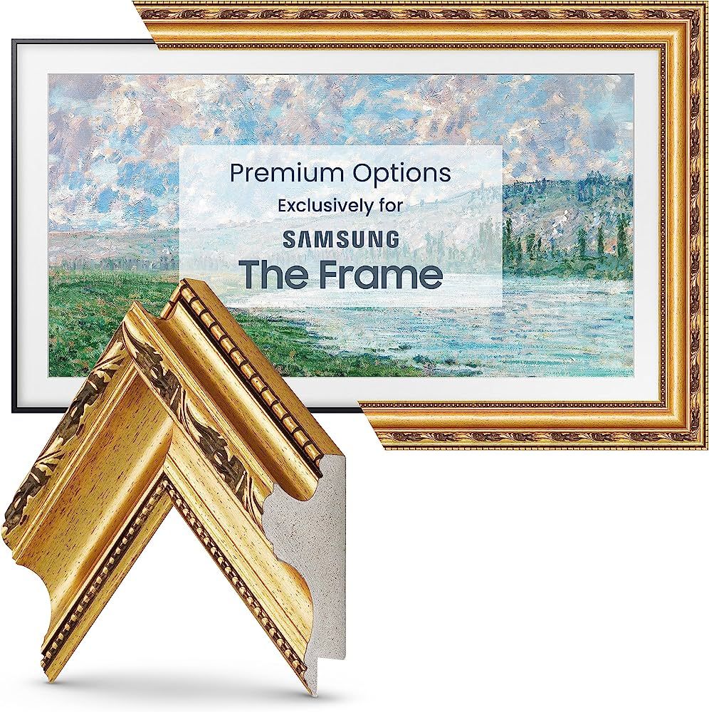 Deco TV Frames - Ornate Gold Smart Frame Compatible ONLY with Samsung The Frame TV (55", Fits 202... | Amazon (US)