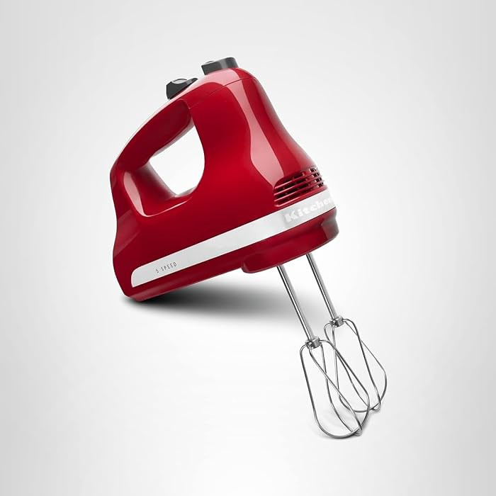 KitchenAid 5 Ultra Power Speed Hand Mixer - KHM512, Empire Red | Amazon (US)
