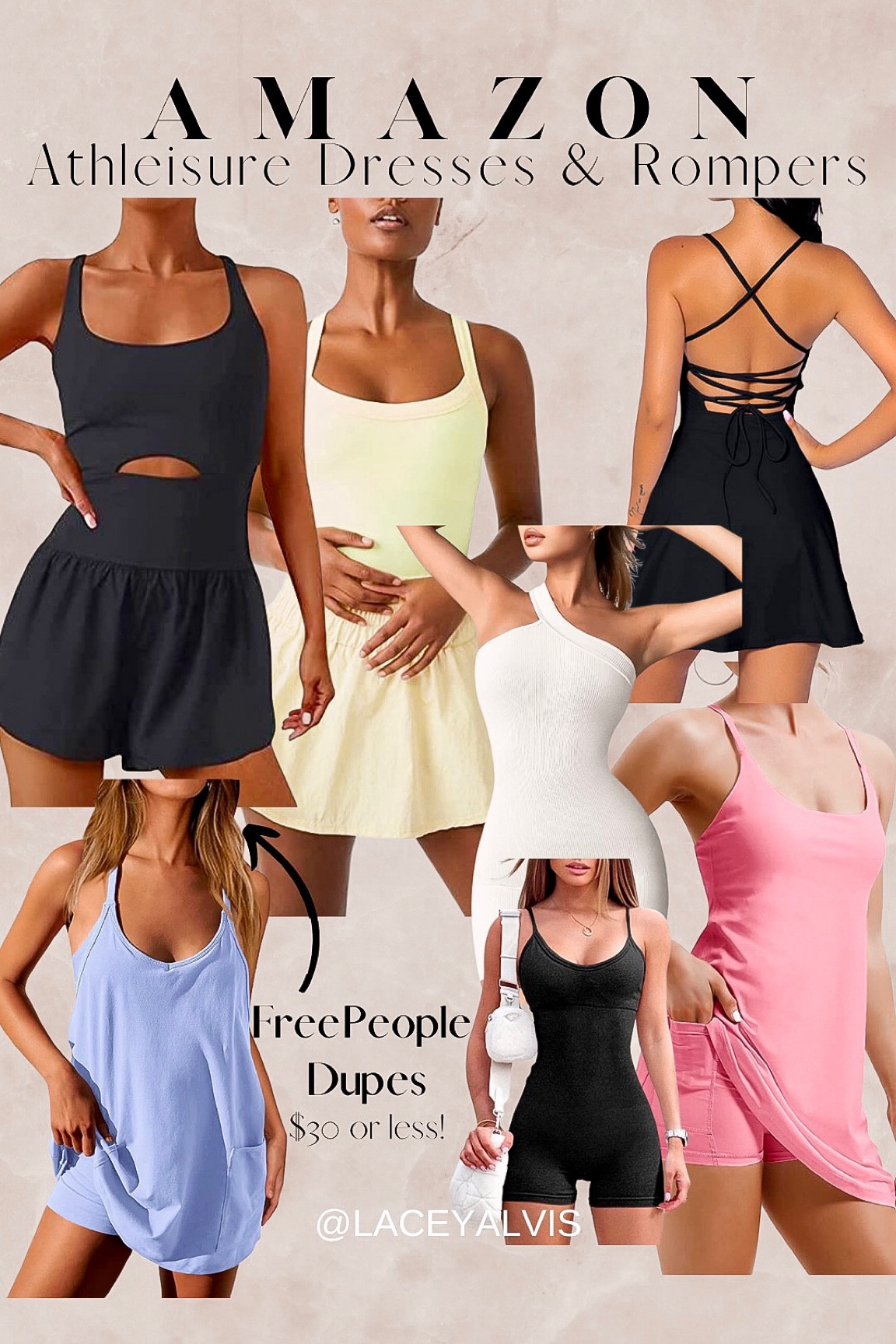 Amazon athleisure dresses and romper finds | FreePeople Dupes | under $40 | activewear fashion | activewear finds 

#activewear #athleisurewear #romper #tennisdress #dupes 

#LTKstyletip #LTKunder50 #LTKsalealert